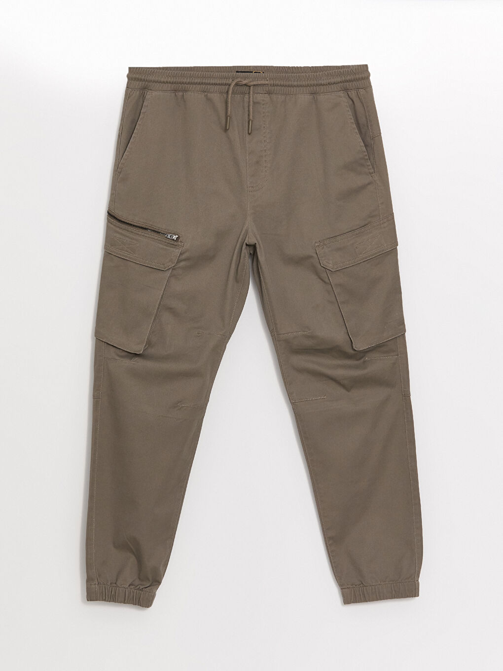 LCW Casual Açık Kahverengi Standart Kalıp Gabardin Erkek Jogger Pantolon - 4