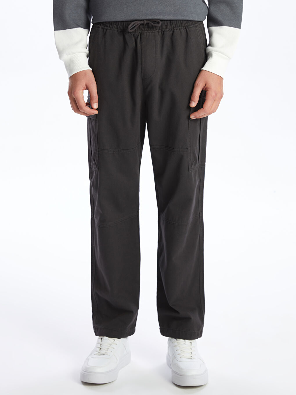 XSIDE Relaxed Fit Twill Men's Cargo Trousers -W42240Z8-SEH