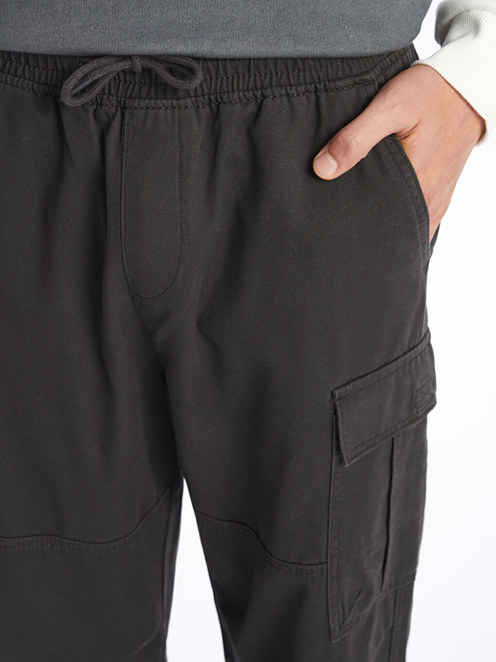 XSIDE Relaxed Fit Twill Men's Cargo Trousers -W42240Z8-SEH