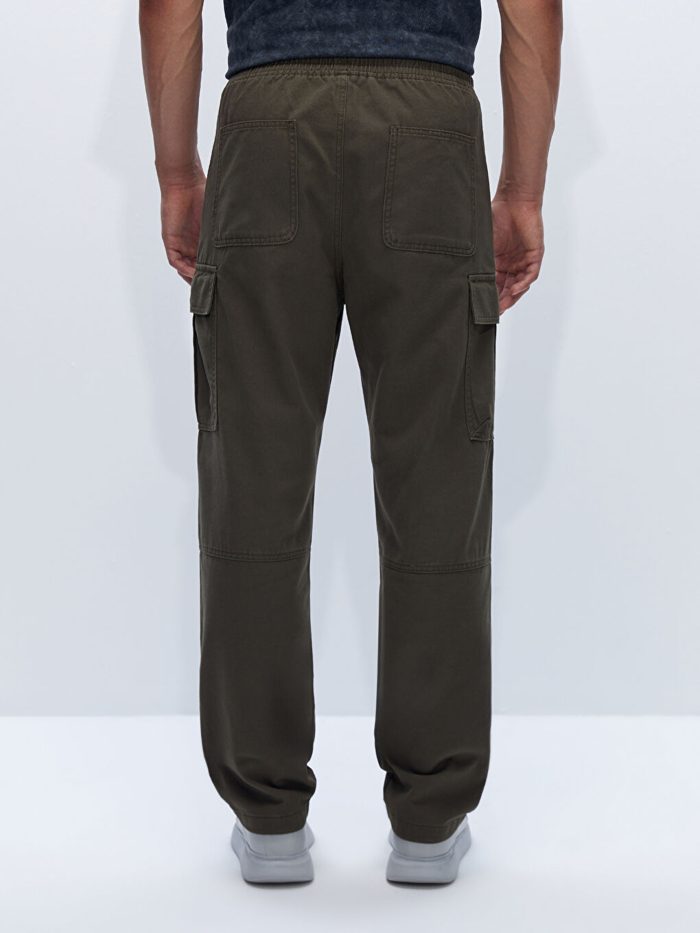 XSIDE Relaxed Fit Twill Men's Cargo Trousers -W42240Z8-SEM