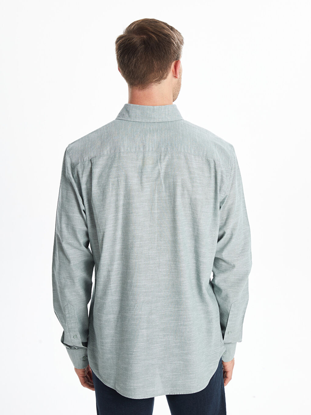 LCWAIKIKI Classic Regular Fit Uzun Kollu Poplin Erkek Gömlek -W42248Z8-S3L