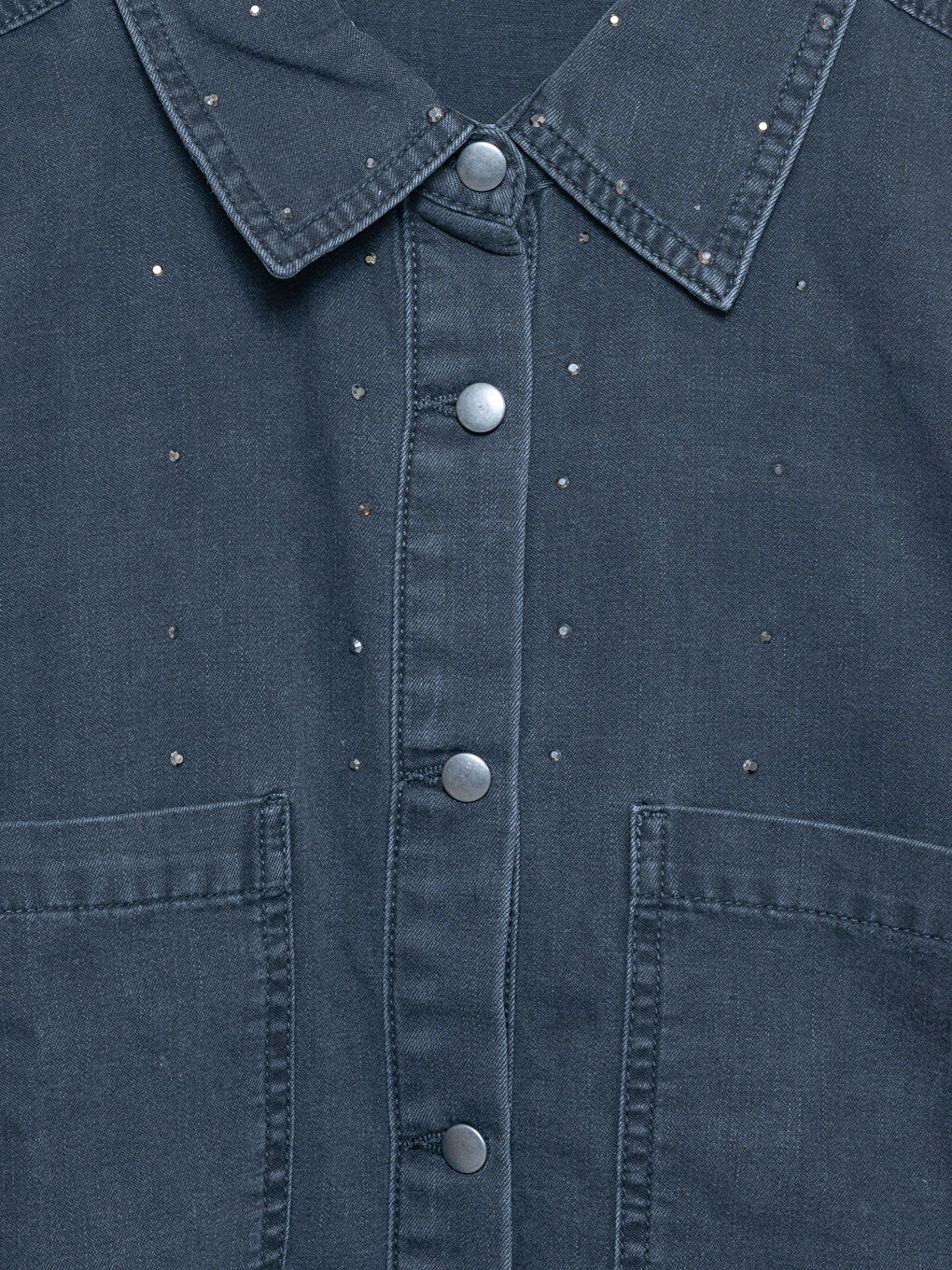 LCW Vision Pocket Detail Women's Denim Shirt -W42262Z8-326