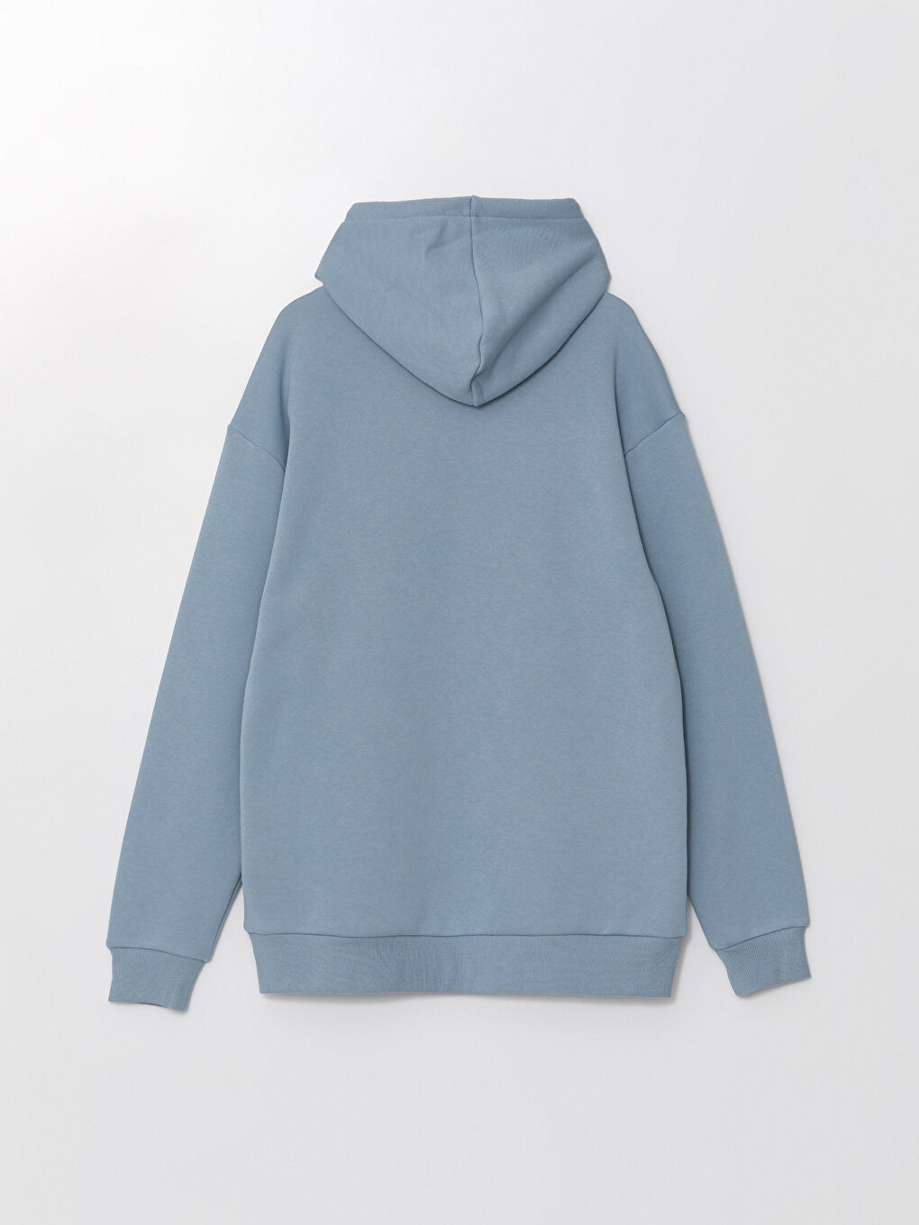 LCW Casual Mat Mavi Uzun Kollu Nakışlı Erkek Hoodie - 9