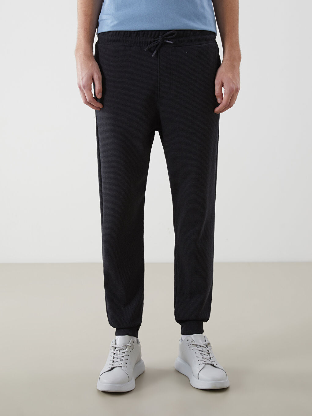 Antrasit Standart Kalıp Erkek Jogger Eşofman Altı-1
