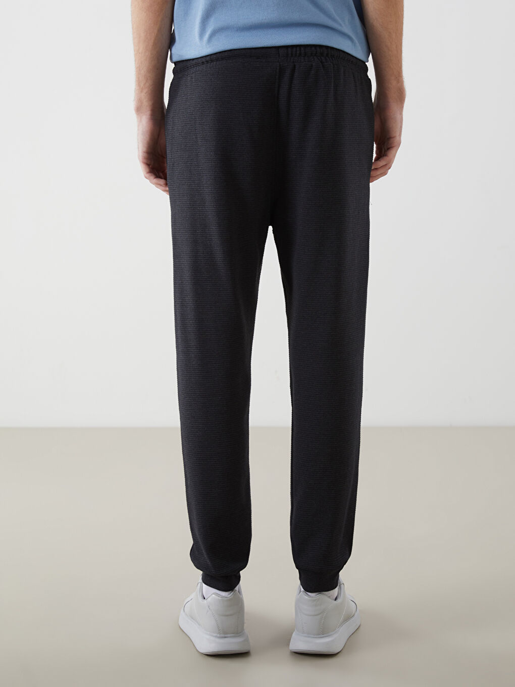 Antrasit Standart Kalıp Erkek Jogger Eşofman Altı-3