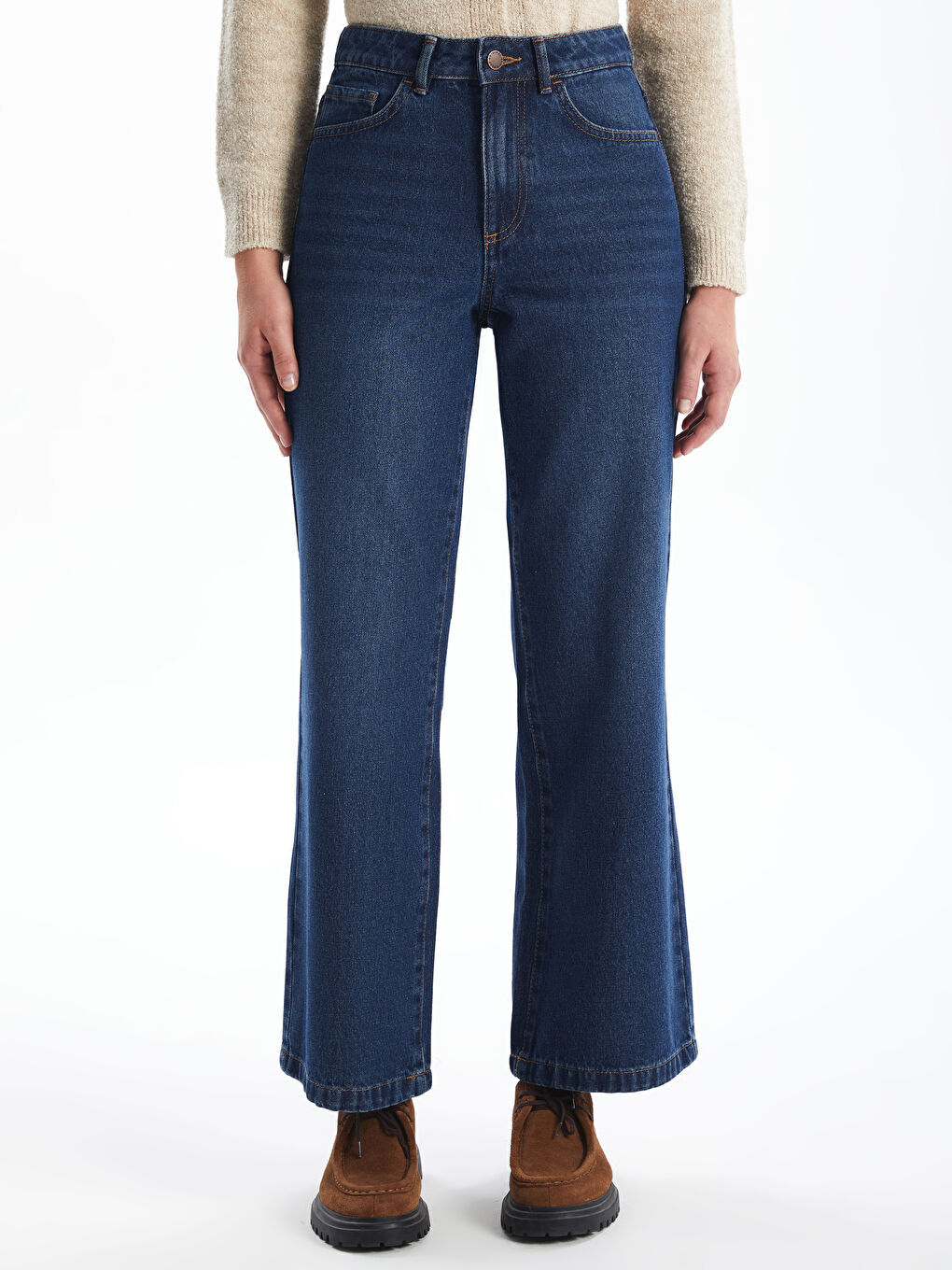LCW Jeans Ženske farmerke visokog struka i širokih nogavica -W42352Z8-309