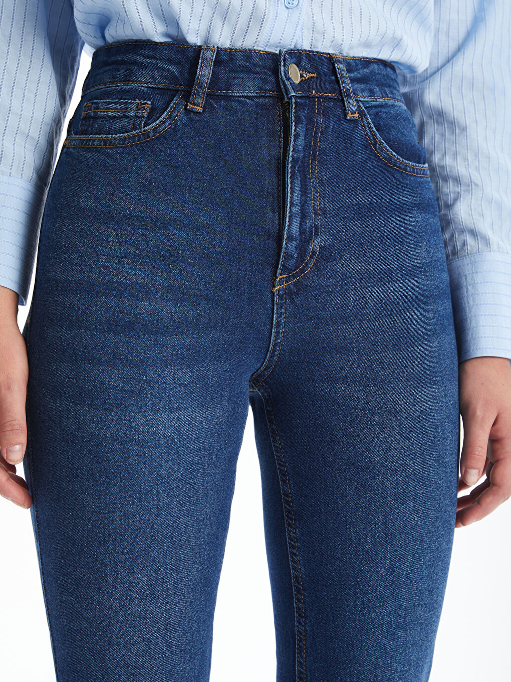 LCW Jeans Koyu Rodeo Mars Flare Kadın Jean Pantolon - 2