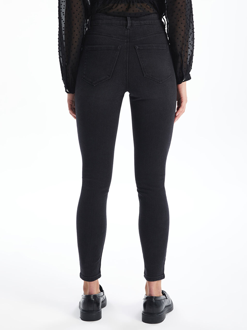 LCW Jeans Дънки с висока талия Юпитер супер скини фит за жени -W42405Z8-327
