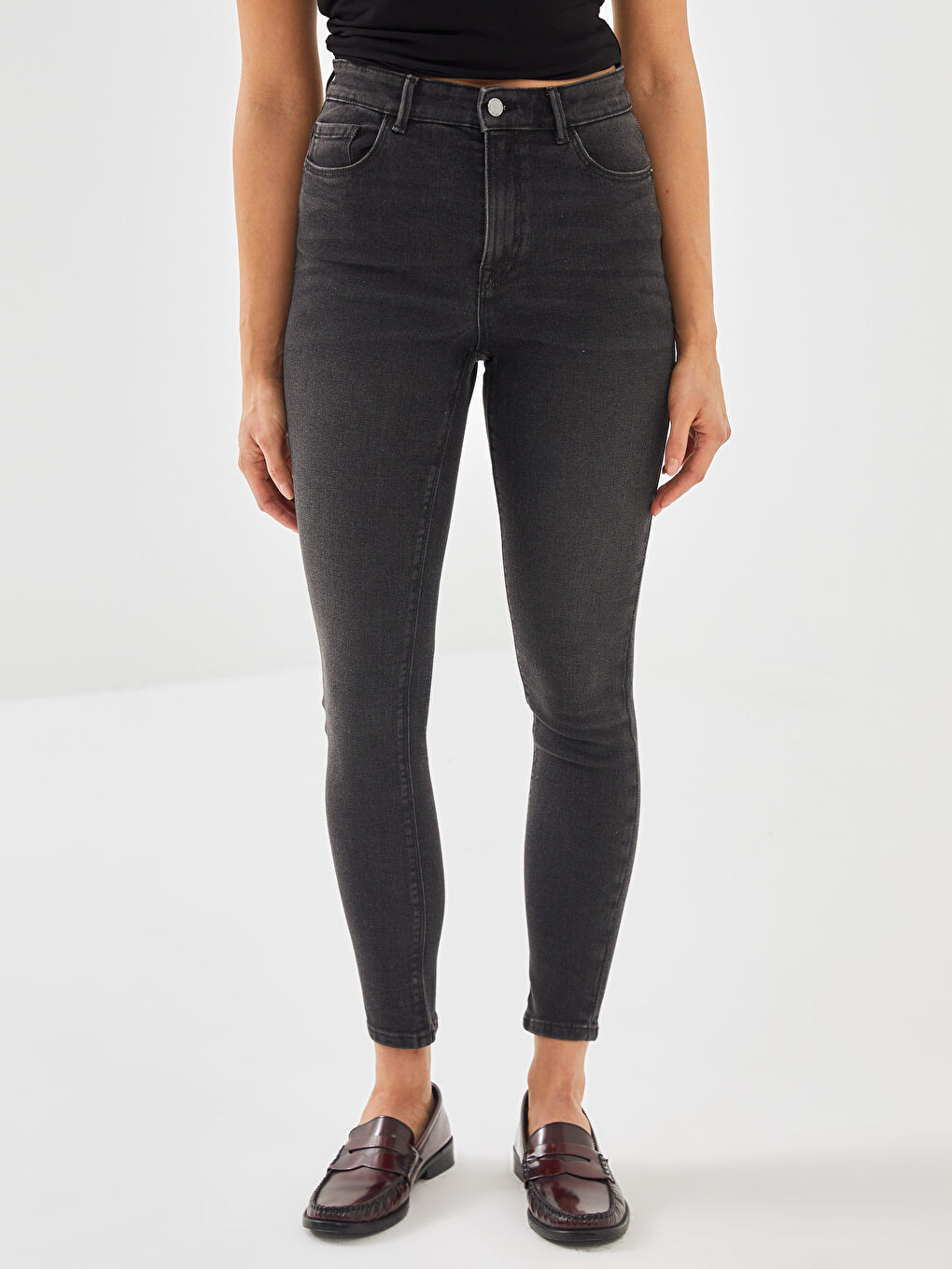 LCW Jeans High Waisted Jupiter Super Skinny Fit Women's Jeans -W42405Z8-GRD