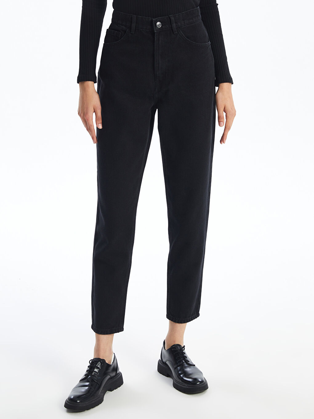 LCW Jeans جینزی کمر بەرز فیتی دایکانە بۆ ژنان -W42428Z8-327