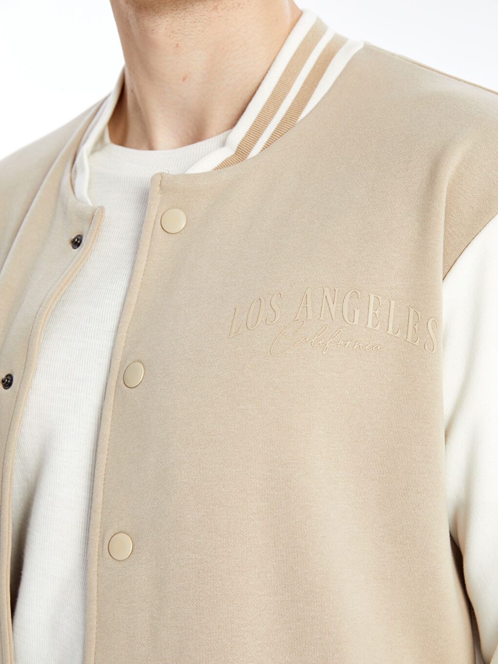 Muška Debela Koledž Jakna Opuštenog Kroja, Dugi Rukav-2