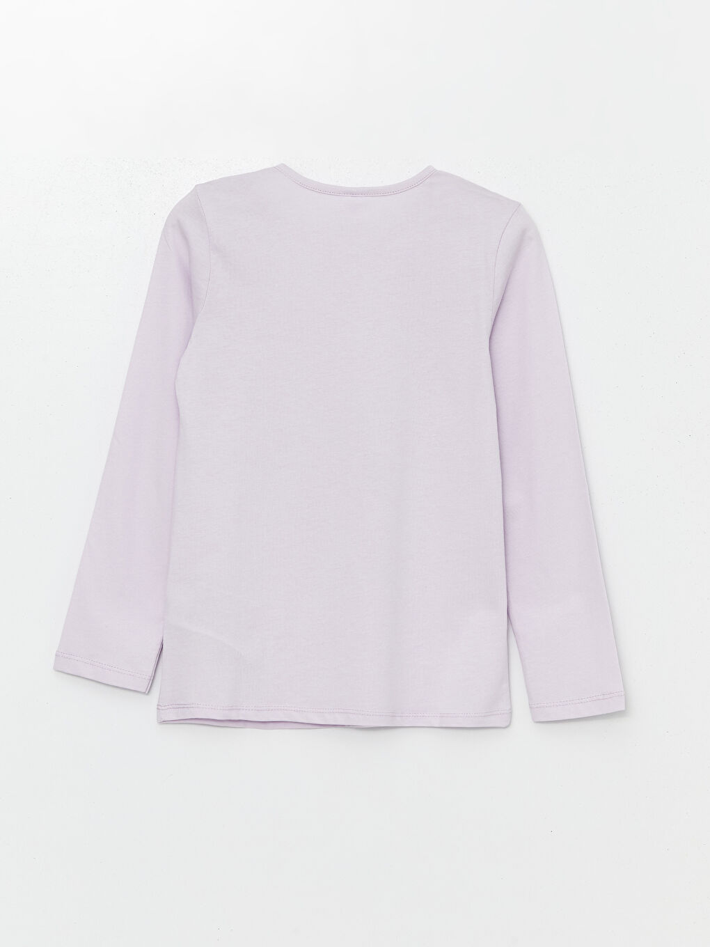 قميص بيجاما مطبوع بكول مدور للبنات-1