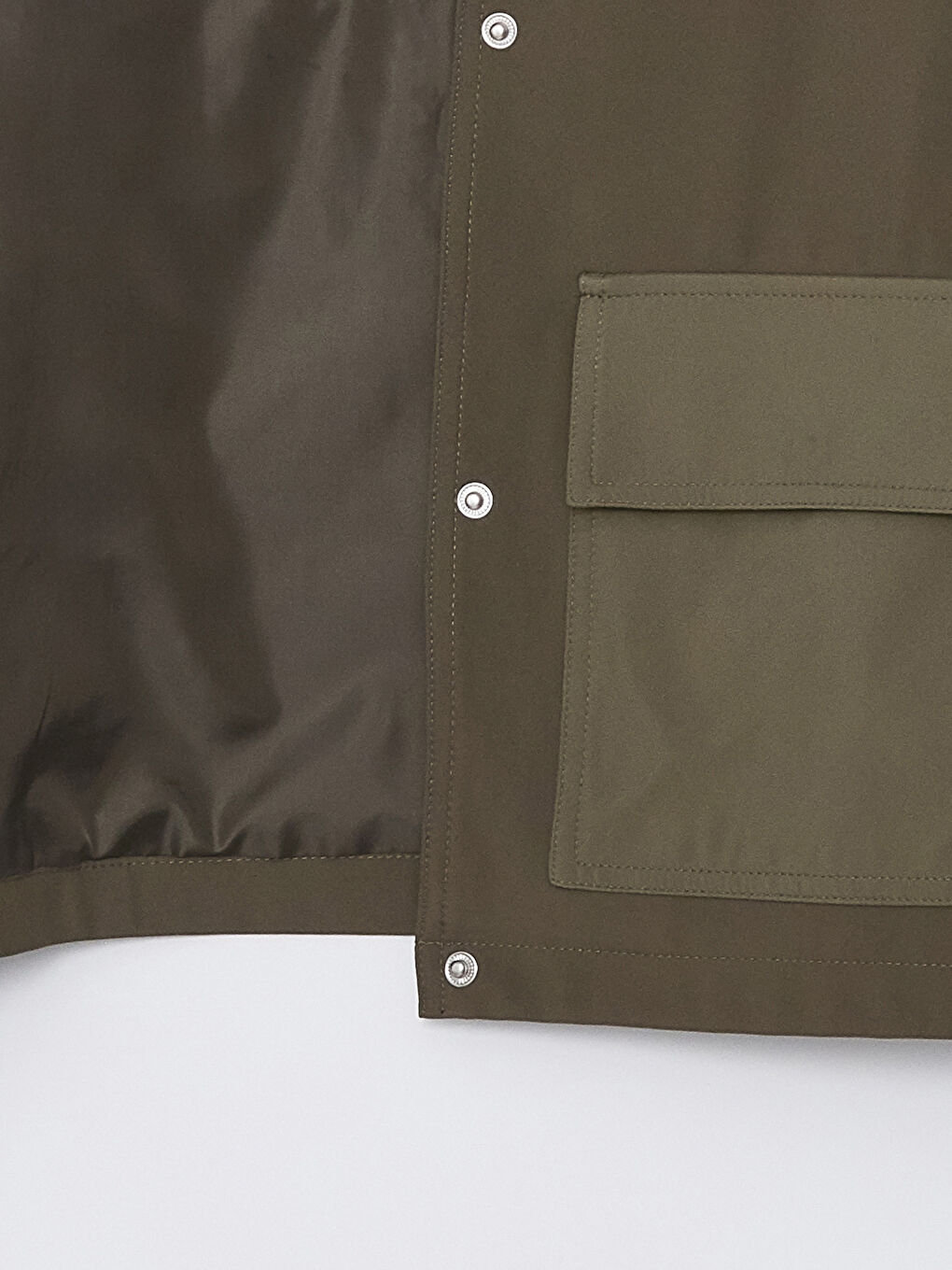 Women's Funnel Neck Plain Coat-6