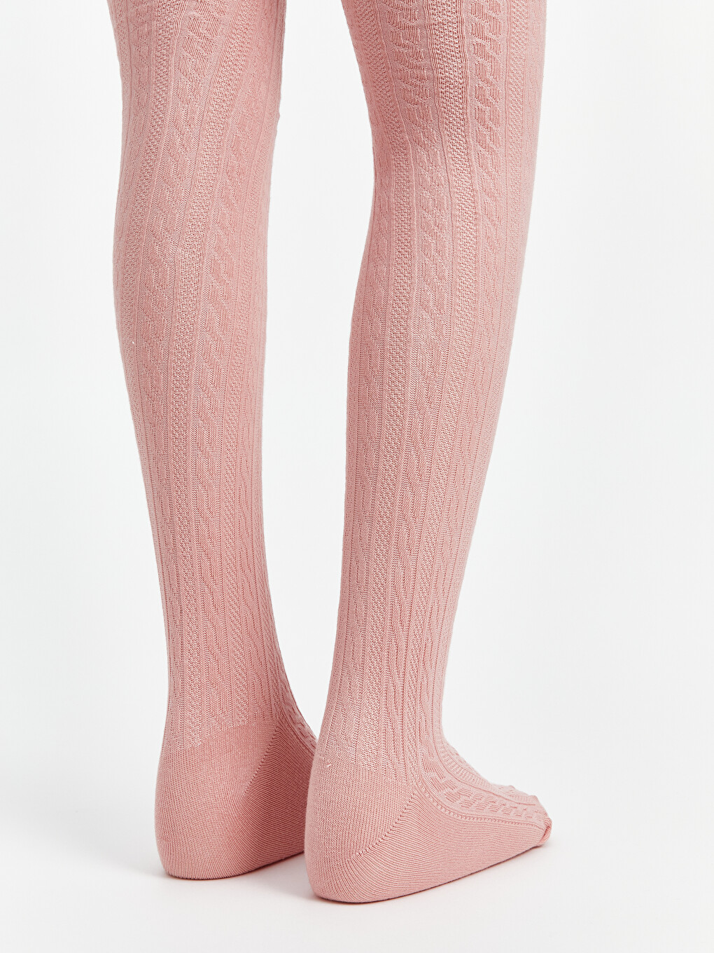 Pembe Desenli Kız Çocuk Külotlu Çorap-4