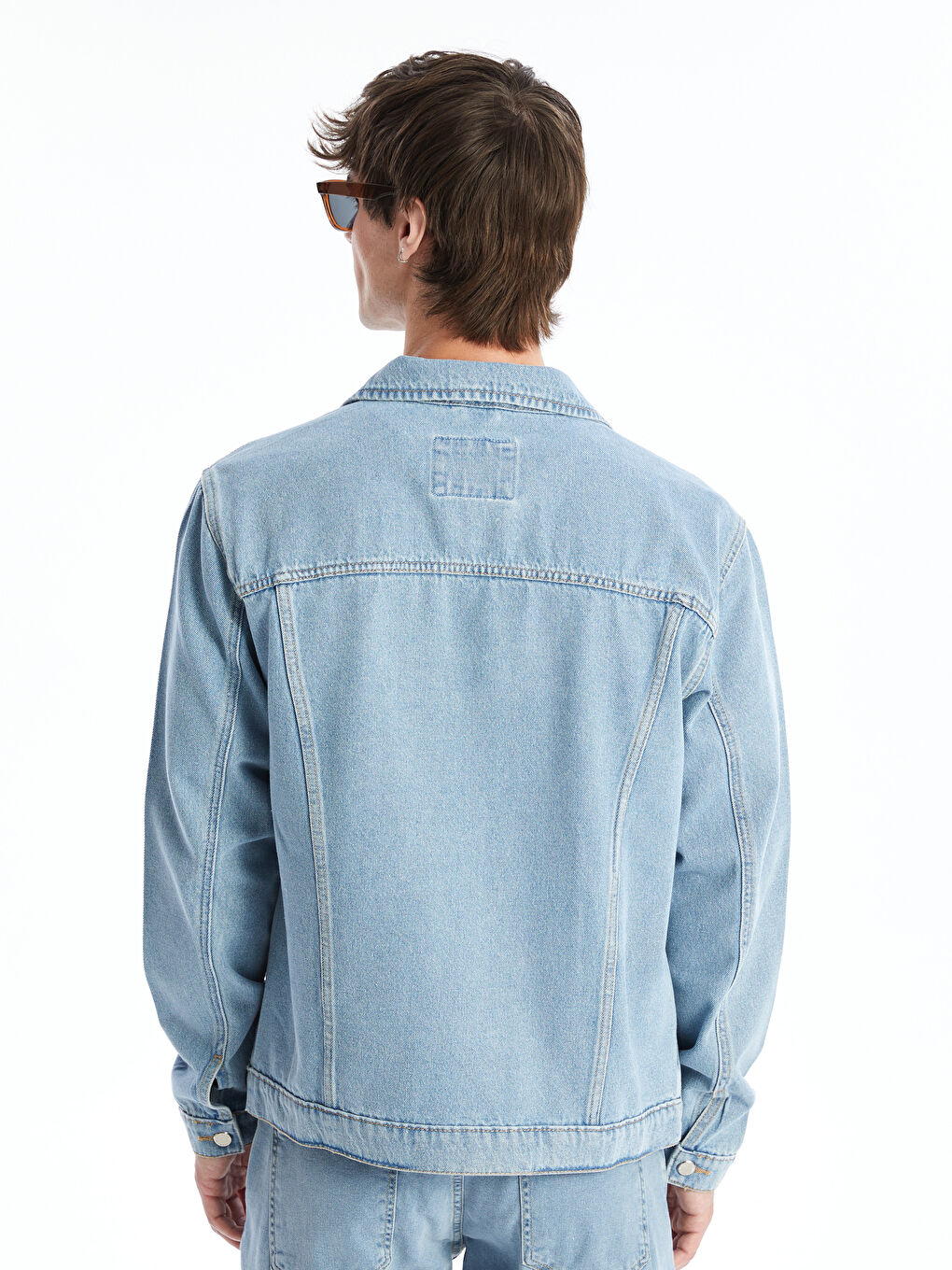 جاكيت جينز رجالي بقصة عادية-3