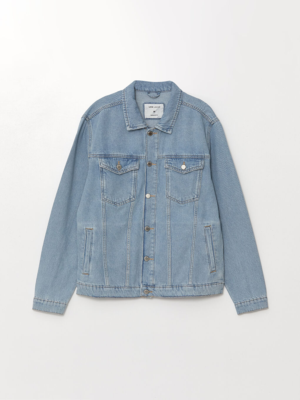 جاكيت جينز رجالي بقصة عادية-4