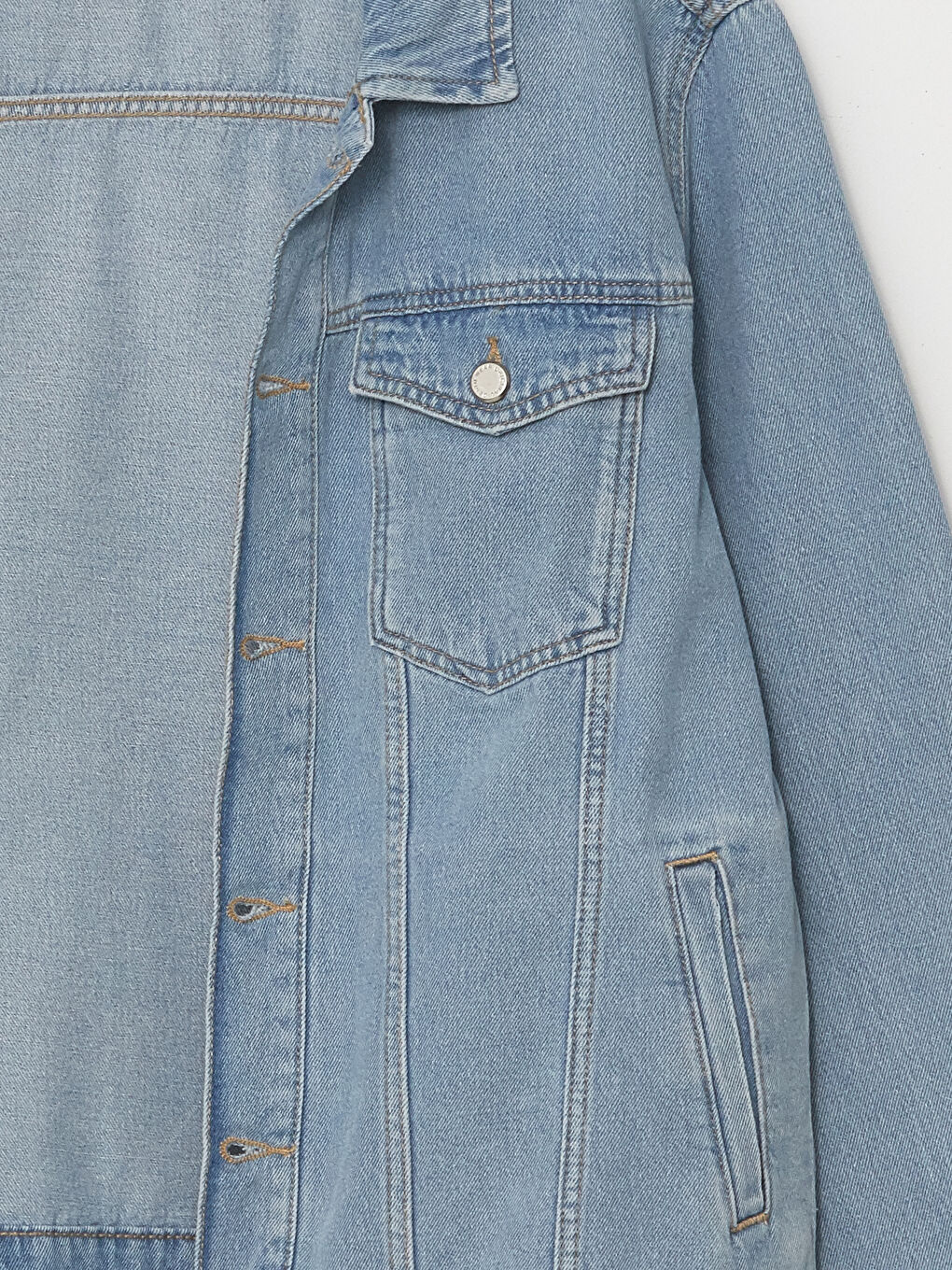 جاكيت جينز رجالي بقصة عادية-6