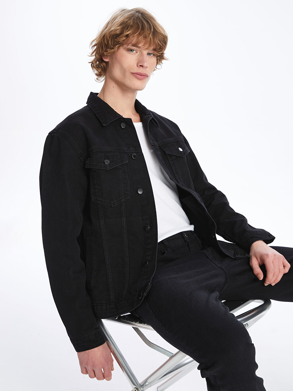 Veste en jean pour Hommes Coupe régulière