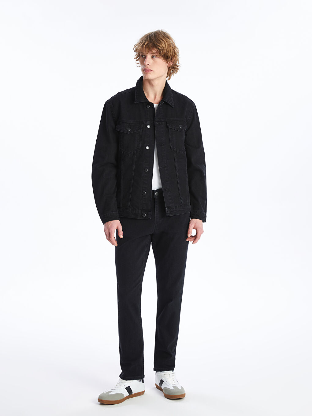 Veste en jean pour Hommes Coupe régulière-2