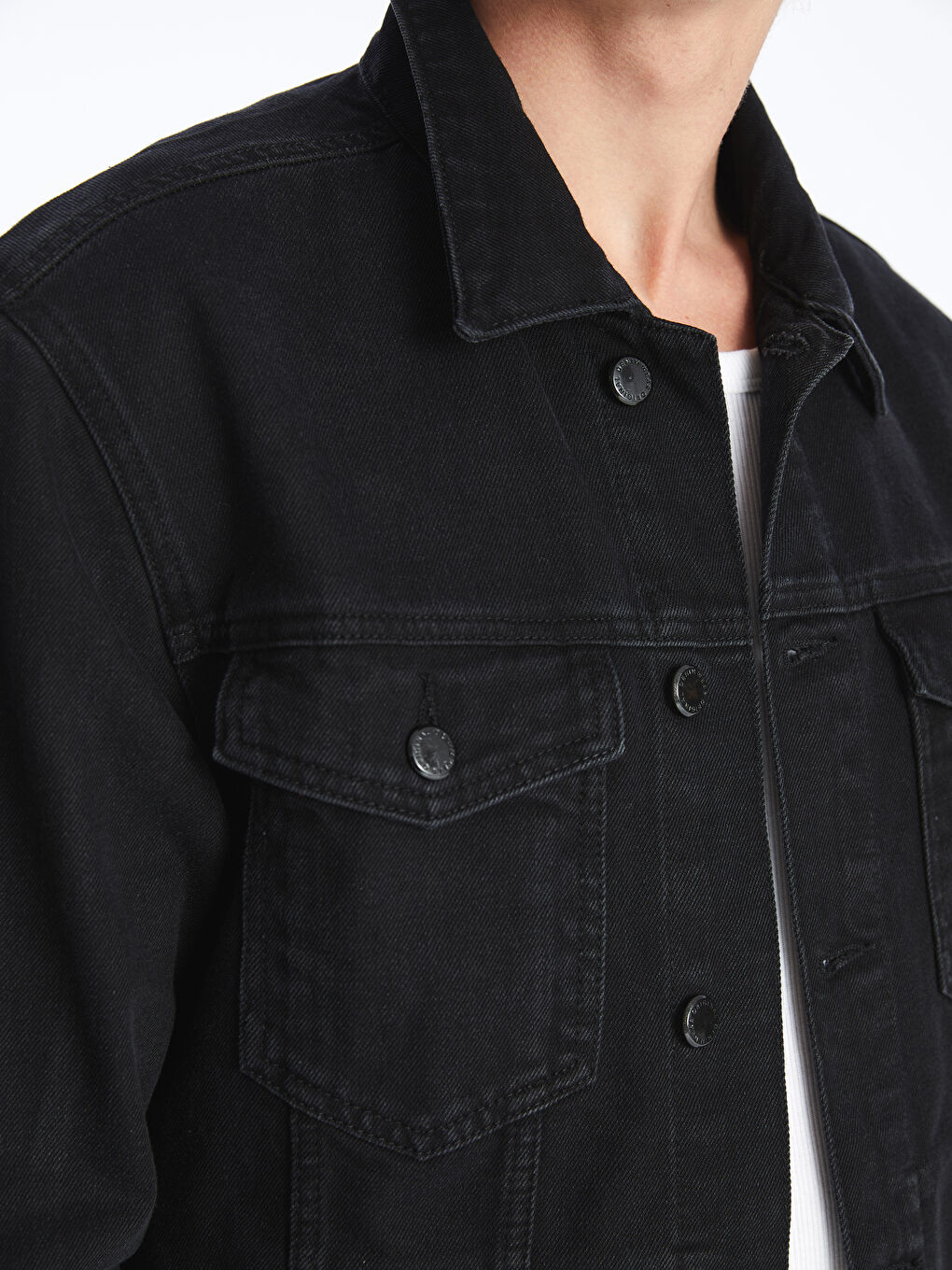 Veste en jean pour Hommes Coupe régulière-3