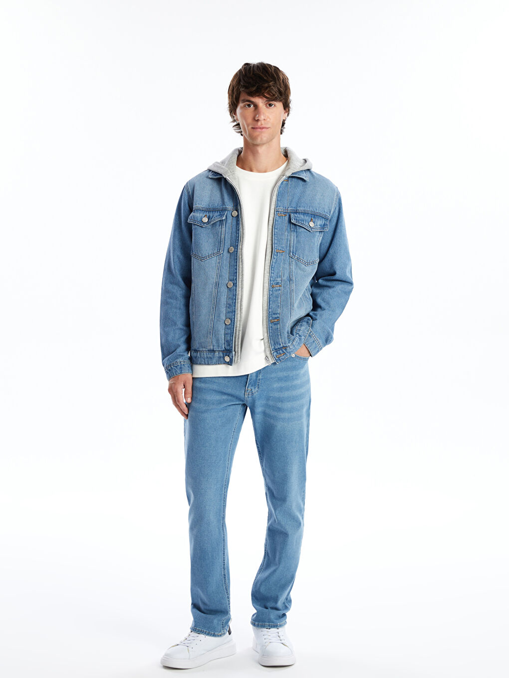 LCW Jeans Jakna od teksasa standardnog kroja za muškarce -W42789Z8-311