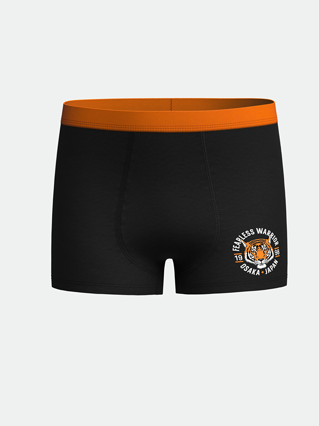 Siyah Baskılı Erkek Çocuk Boxer