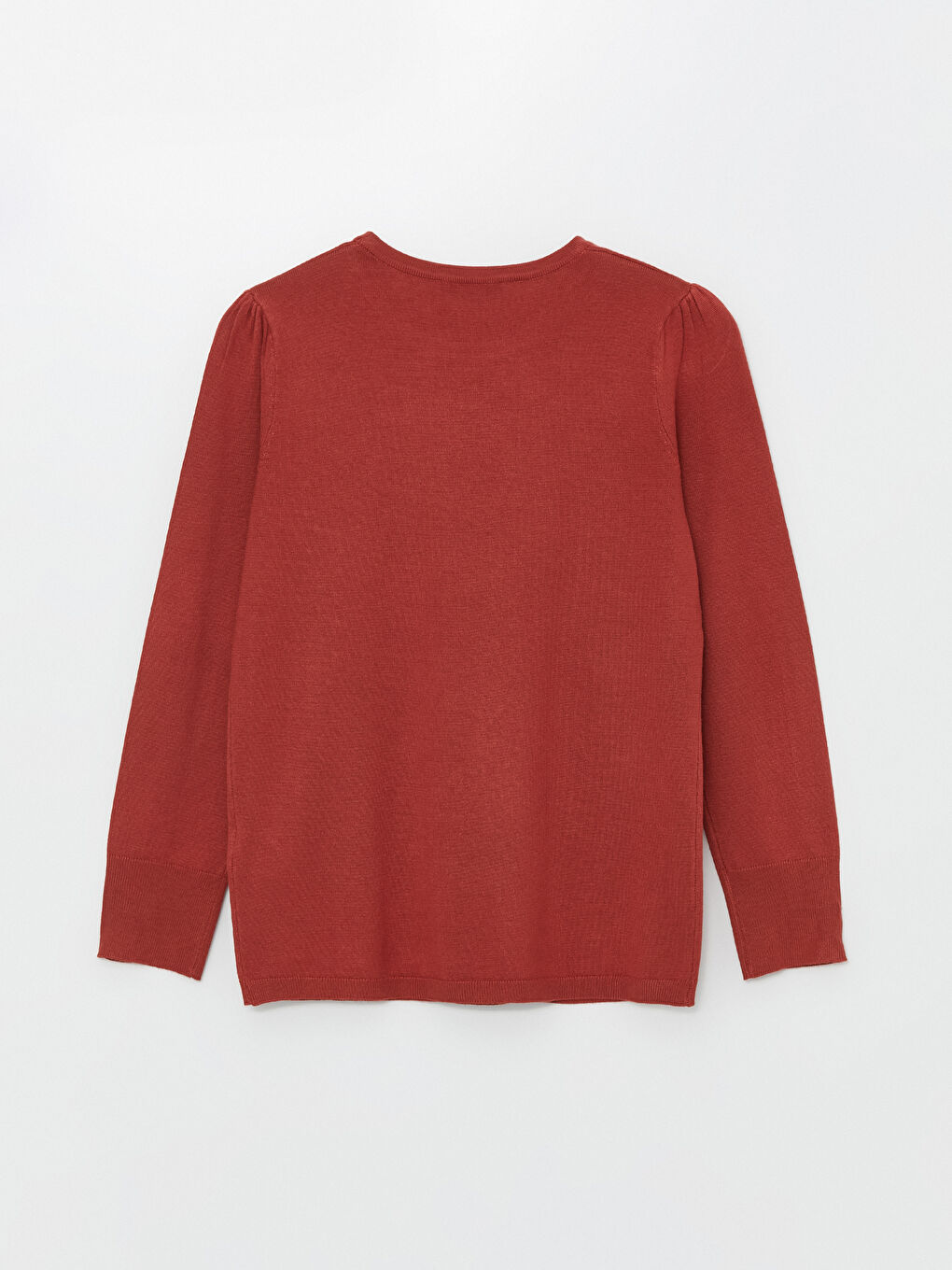 Kırmızı Bisiklet Yaka Taşlı Kadın Triko Kazak-5