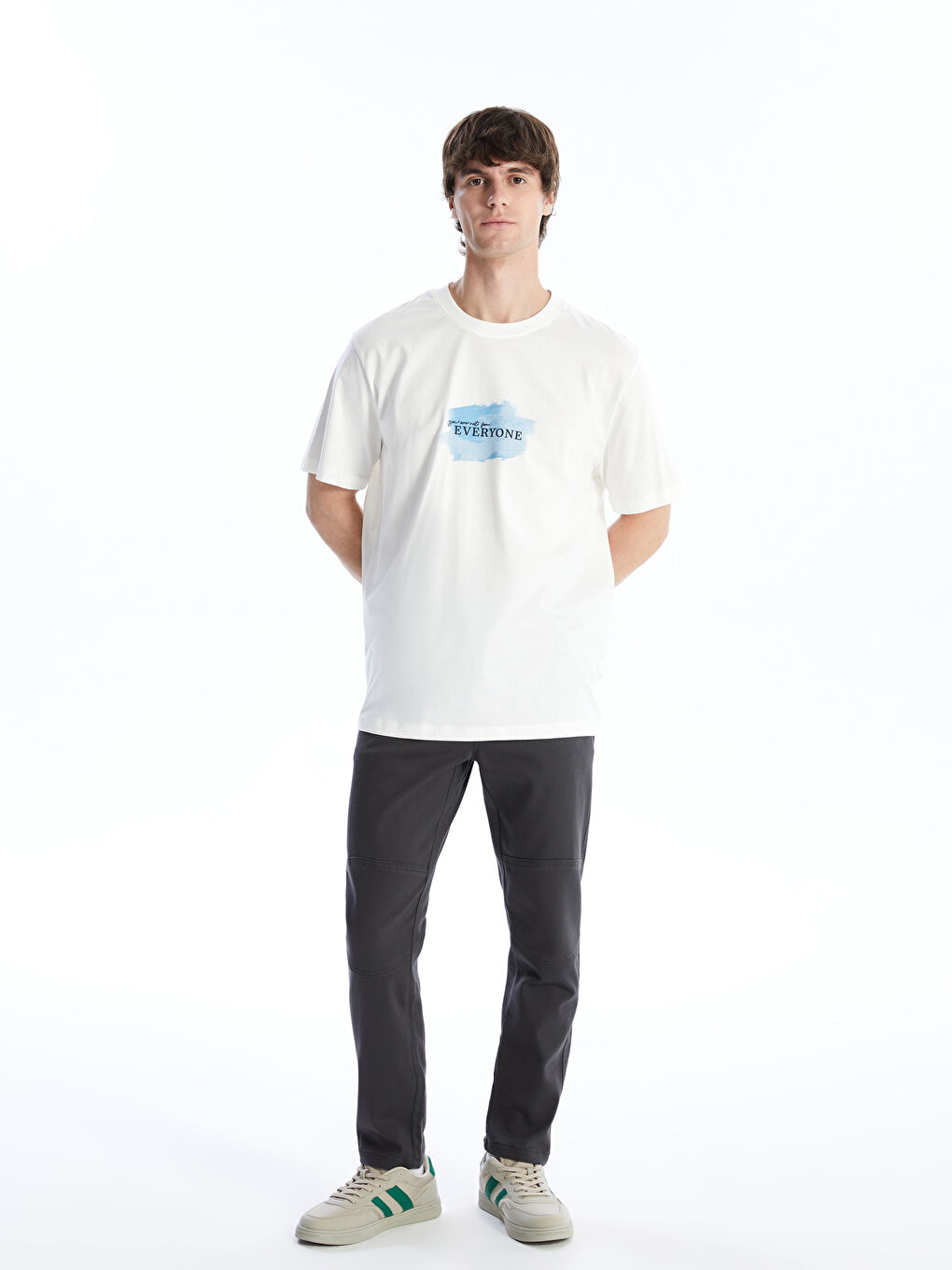 Брюки Мужские Slim Fit Из Твила