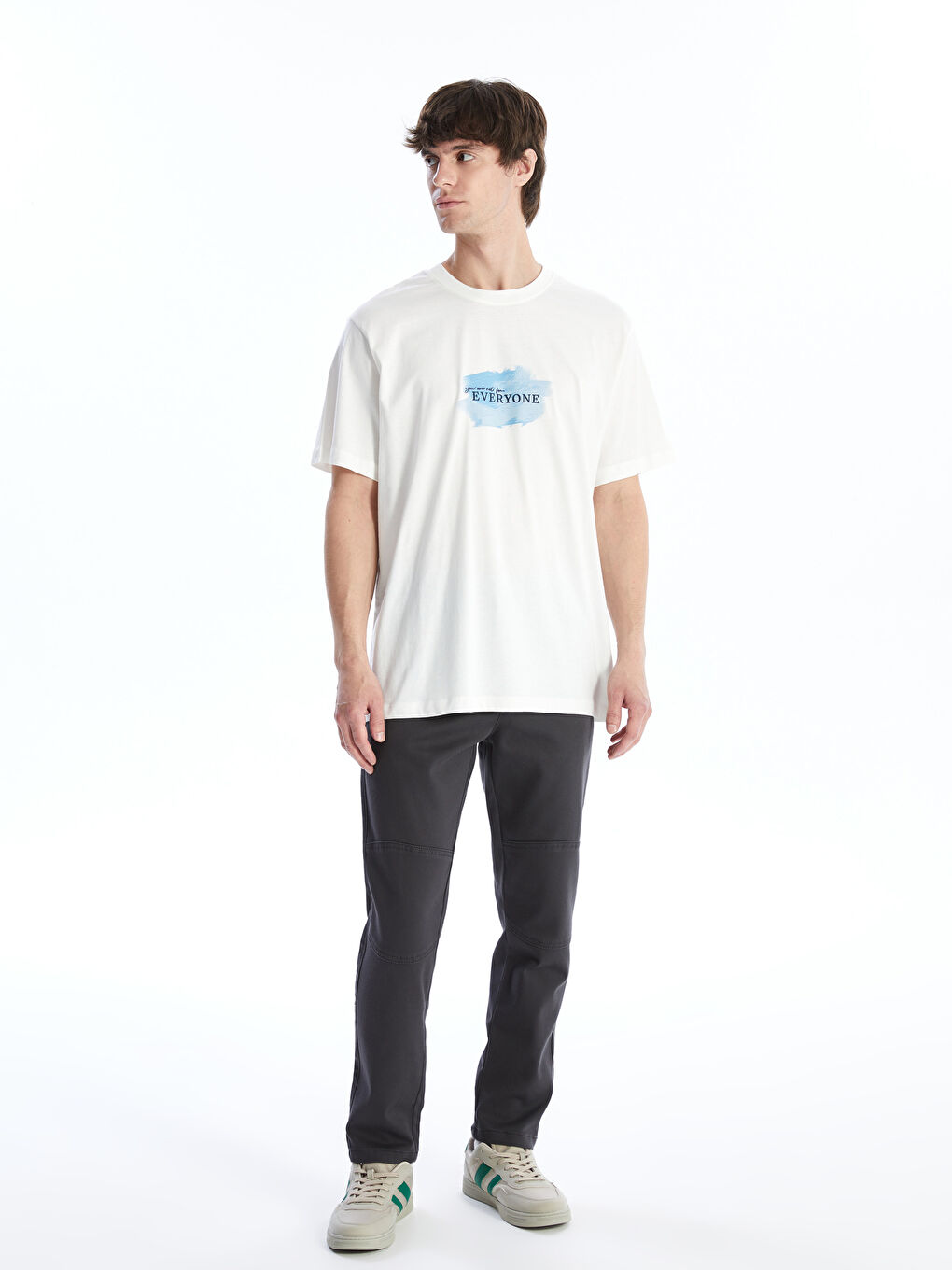 Брюки Мужские Slim Fit Из Твила-1