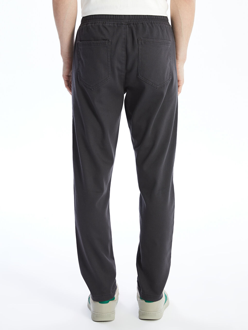 Брюки Мужские Slim Fit Из Твила-4