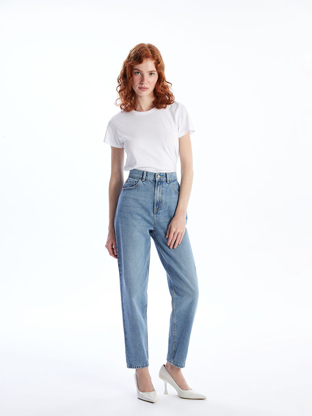 LCW Jeans Mom Fit Kadın Jean Pantolon -W43182Z8-311