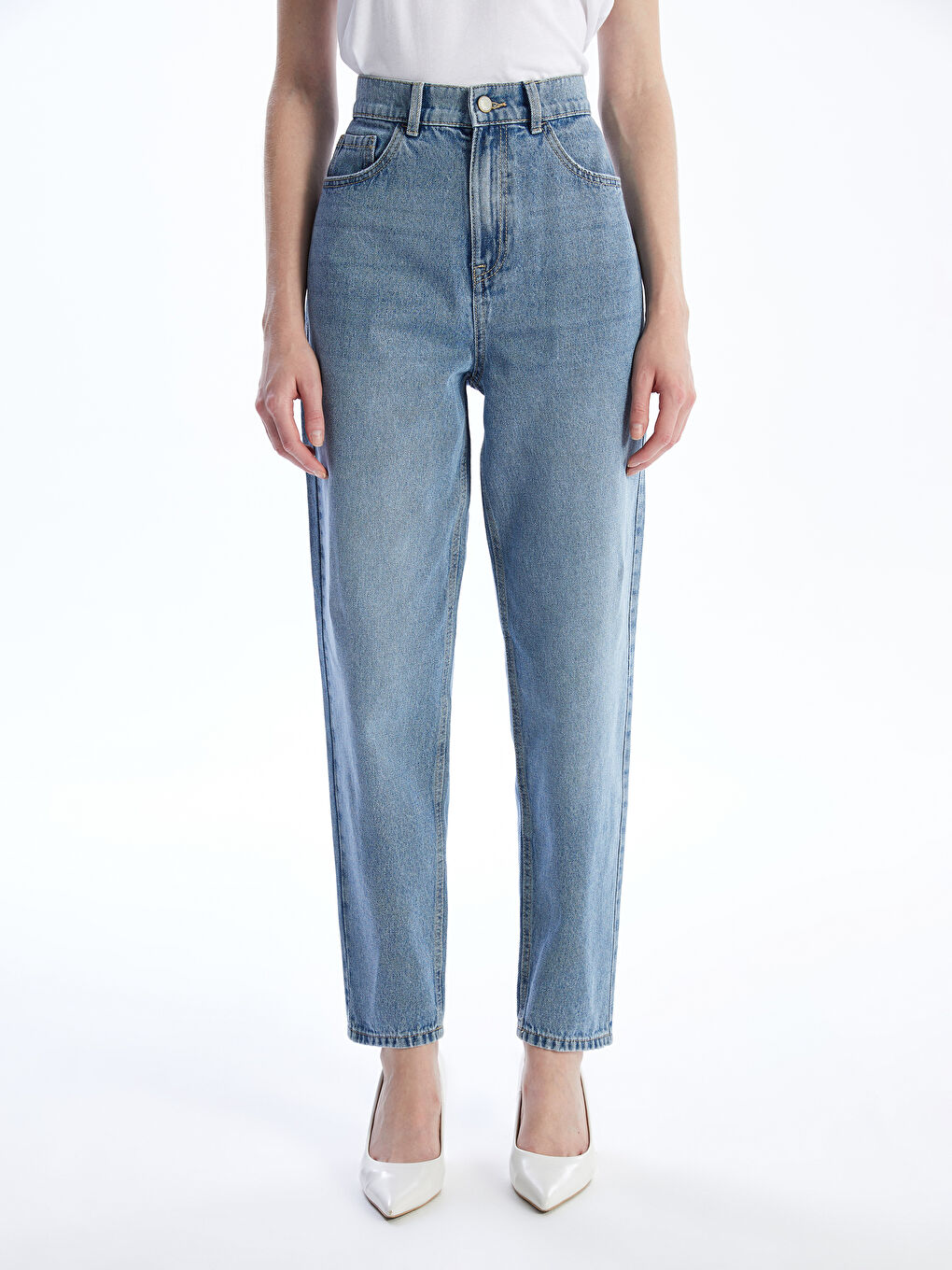 LCW Jeans Mom Fit Kadın Jean Pantolon -W43182Z8-311