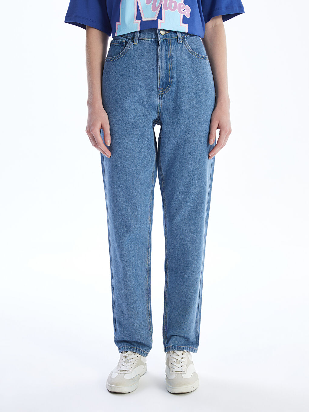 LCW Jeans Jean Coupe Maman pour Femmes -W43190Z8-311