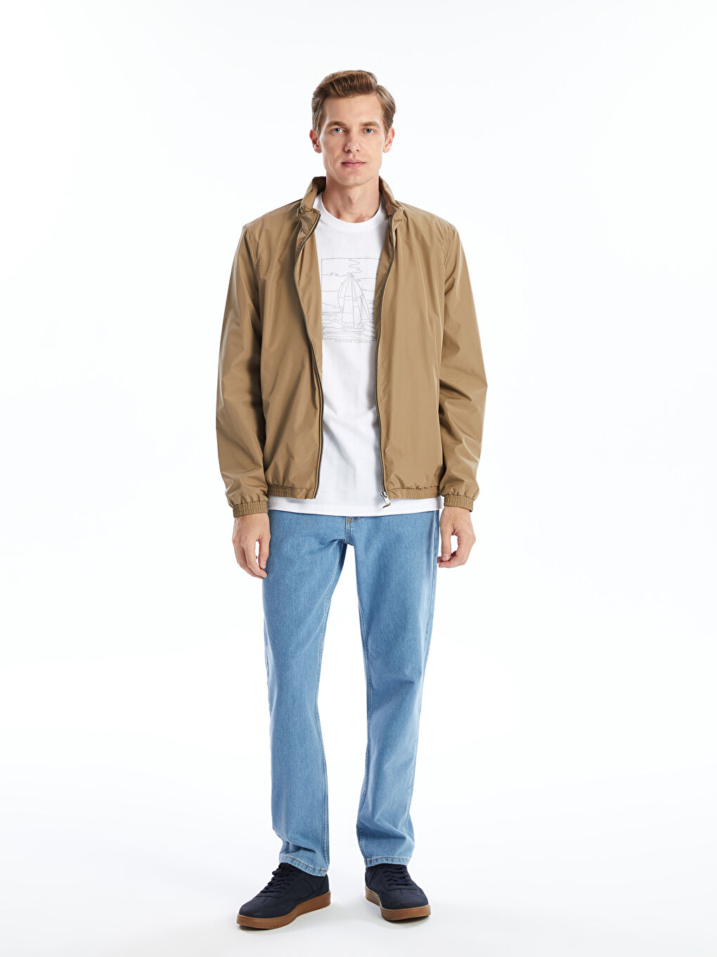 معطف رجال بقبّ بمقاس عادي-1