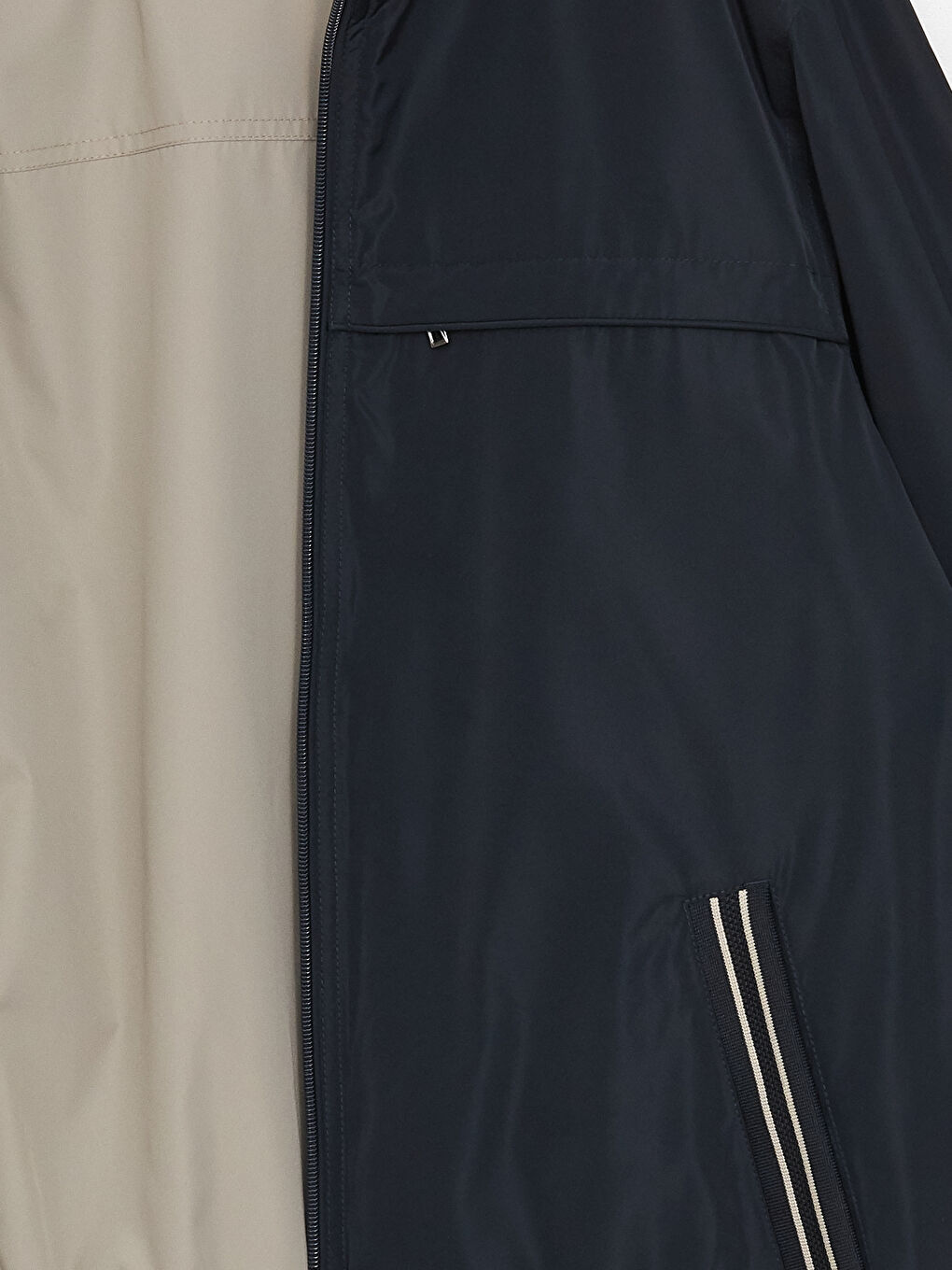 معطف رجال بياقة عالية بقصة عادية-3