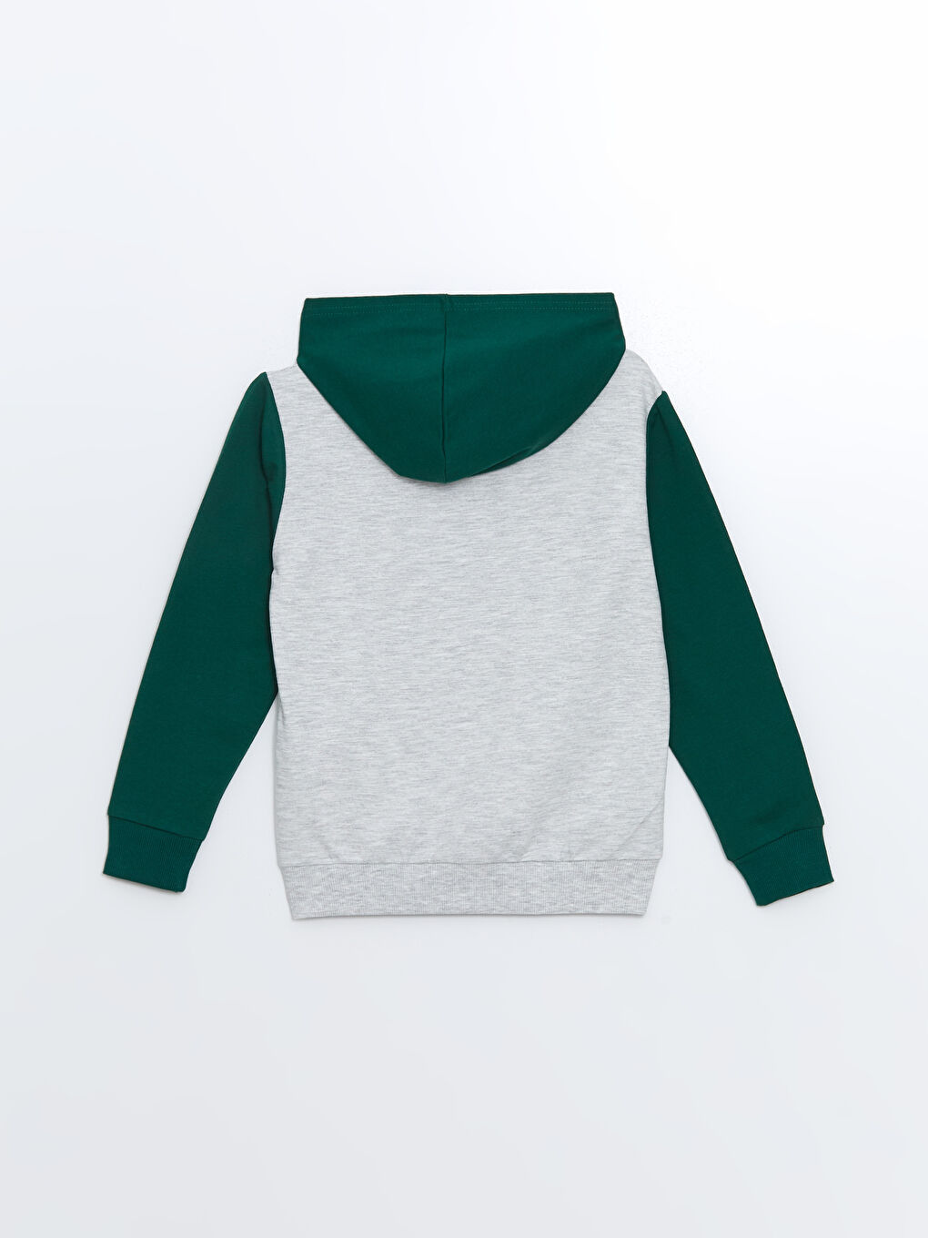 Bej Kapüşonlu Mickey Mouse Baskılı Erkek Çocuk Sweatshirt-1