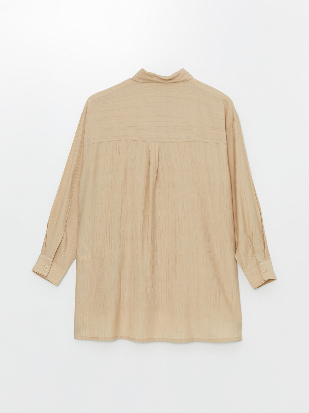 Tunique Chemise Texturée Pour Femmes Surdimensionnée-6
