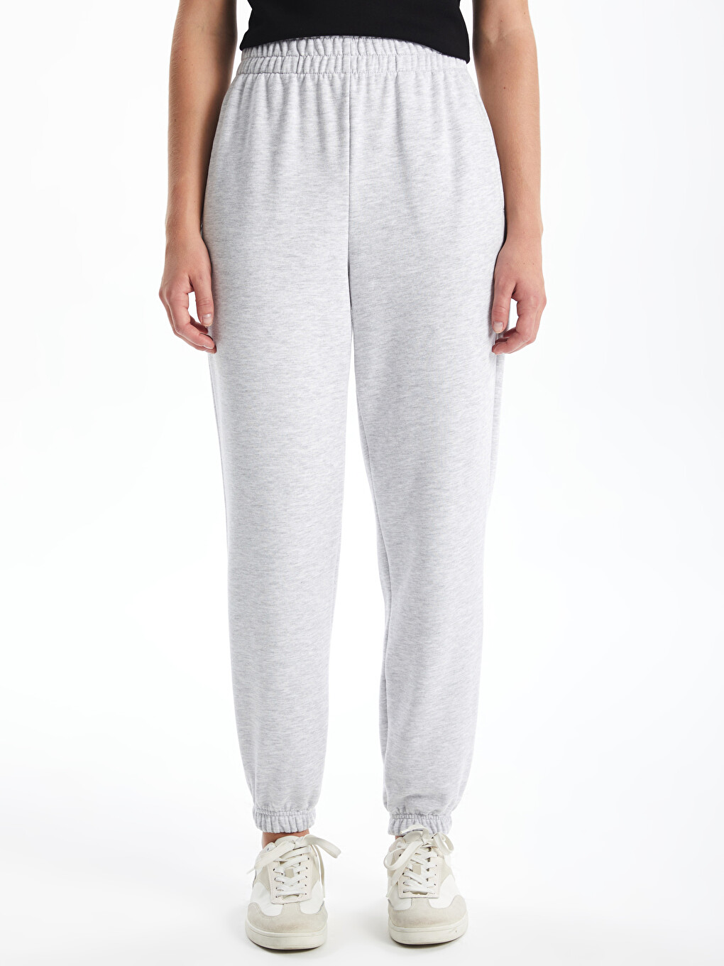 Elastic Waist Women's Thick Jogger Sweatpants-1