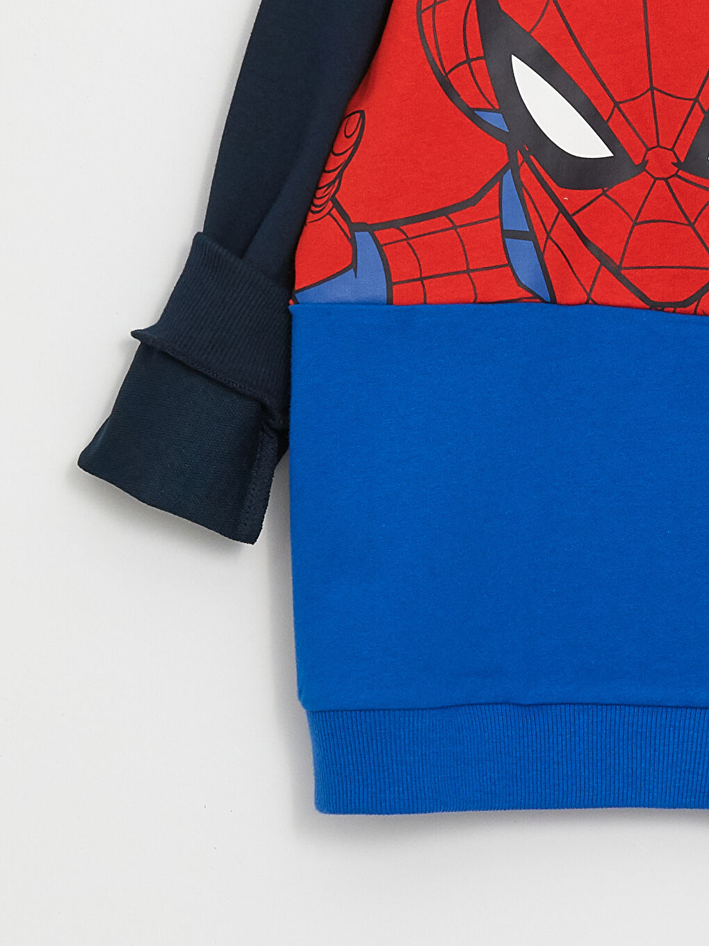 LCW Kids Yeni Lacivert Rahat Kalıp Kapüşonlu Spiderman Baskılı Erkek Çocuk Sweatshirt - 2