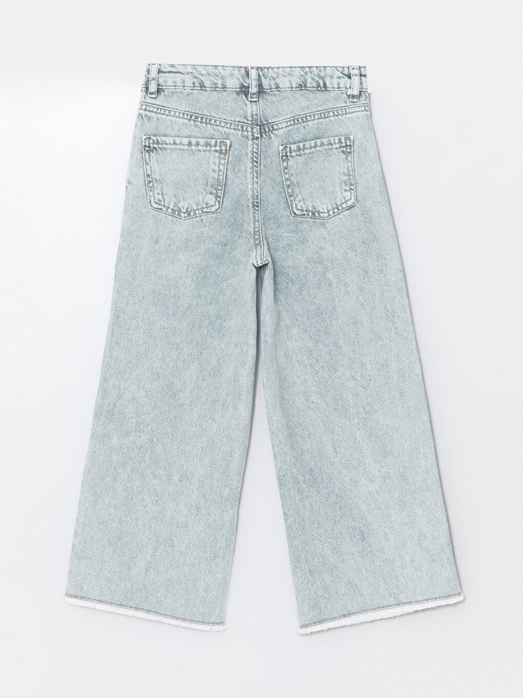 Wideleg Kız Çocuk Jean Pantolon-2