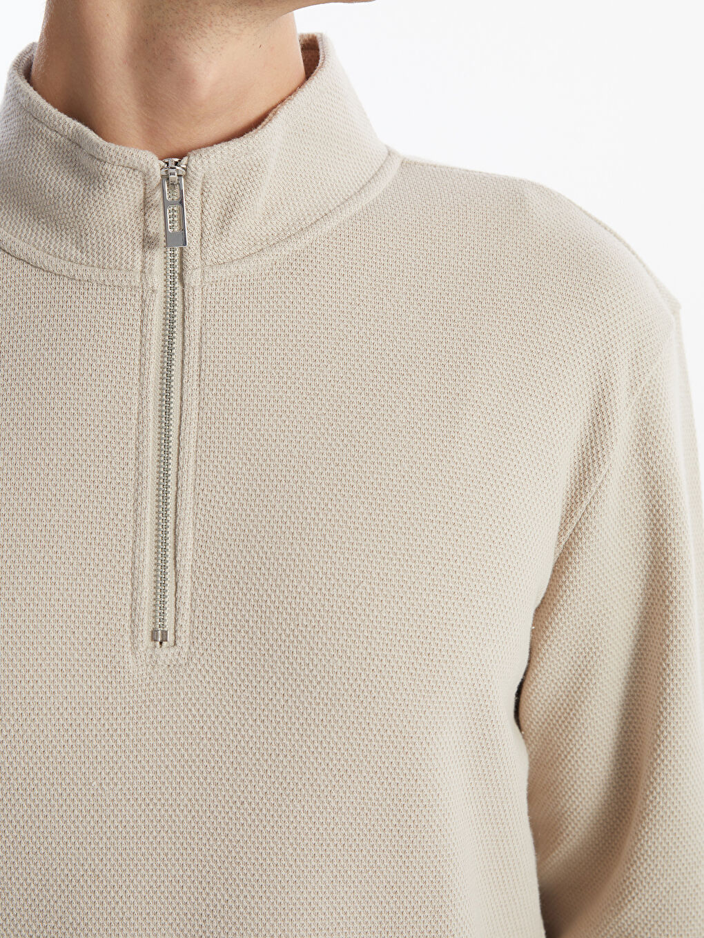 LCW Vision Funnel Neck Men's Sweatshirt -W43460Z8-J0B