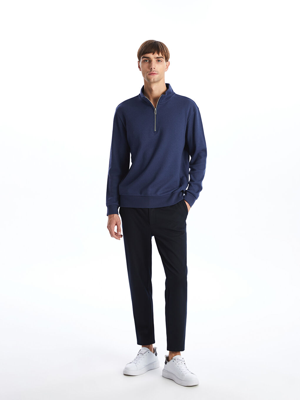 LCW Vision Dik Yaka Erkek Sweatshirt -W43460Z8-J2H