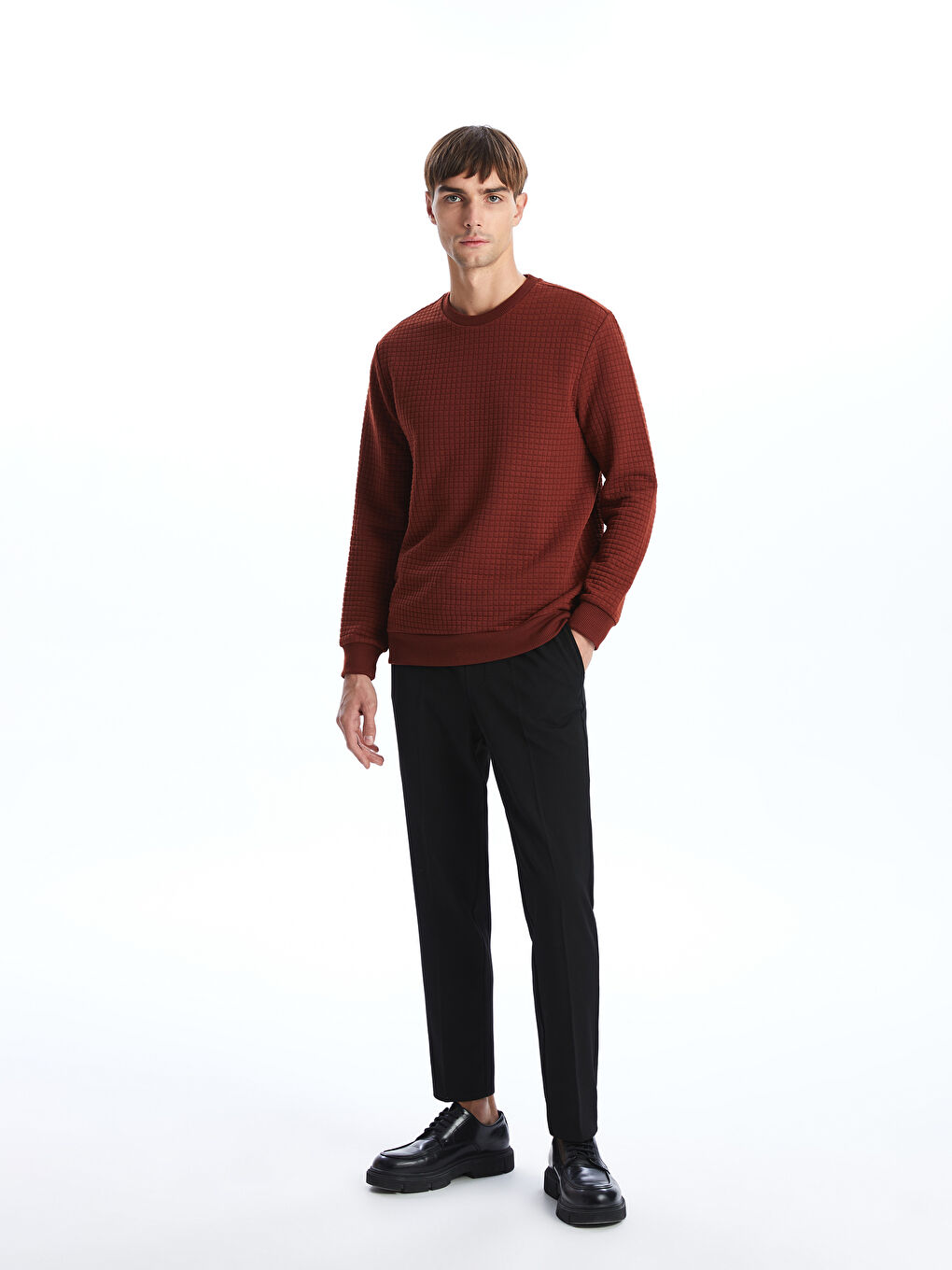 LCW Vision Crew Neck Long Sleeve Men's Sweatshirt -W43462Z8-YA9