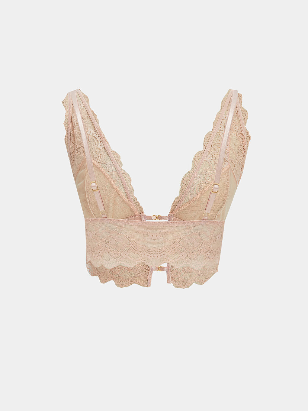 LCW DREAM Pembe Balenli Dolgusuz Dantelli Bralet - 1