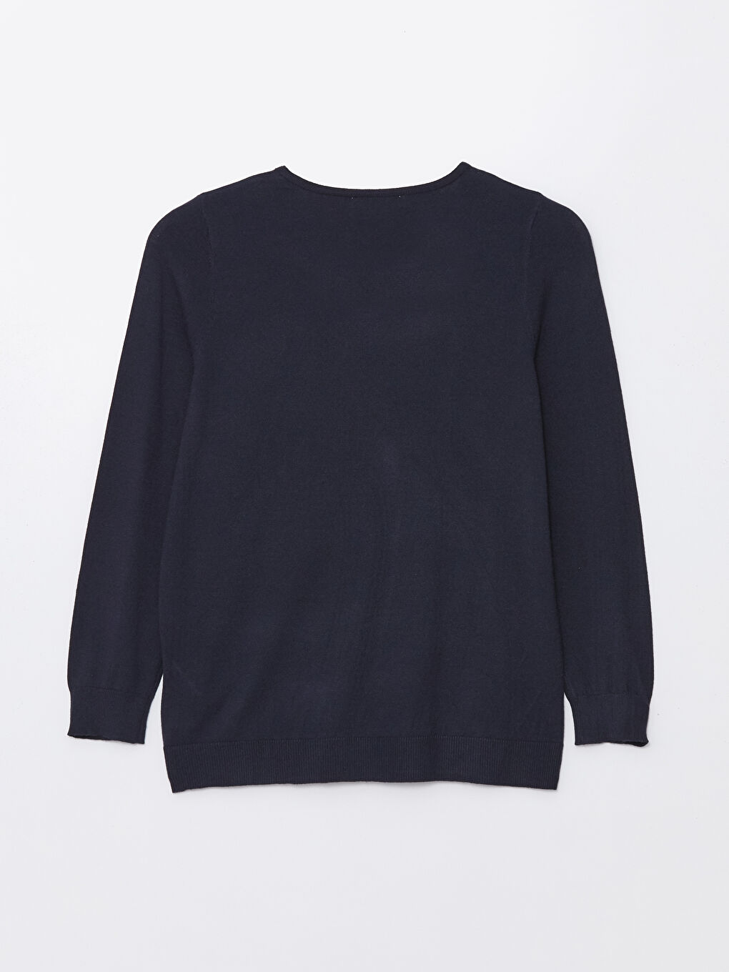 LCW Grace Rundhalsausschnitt Schlicht Langarm Damen Strickpullover -W43513Z8-HRC