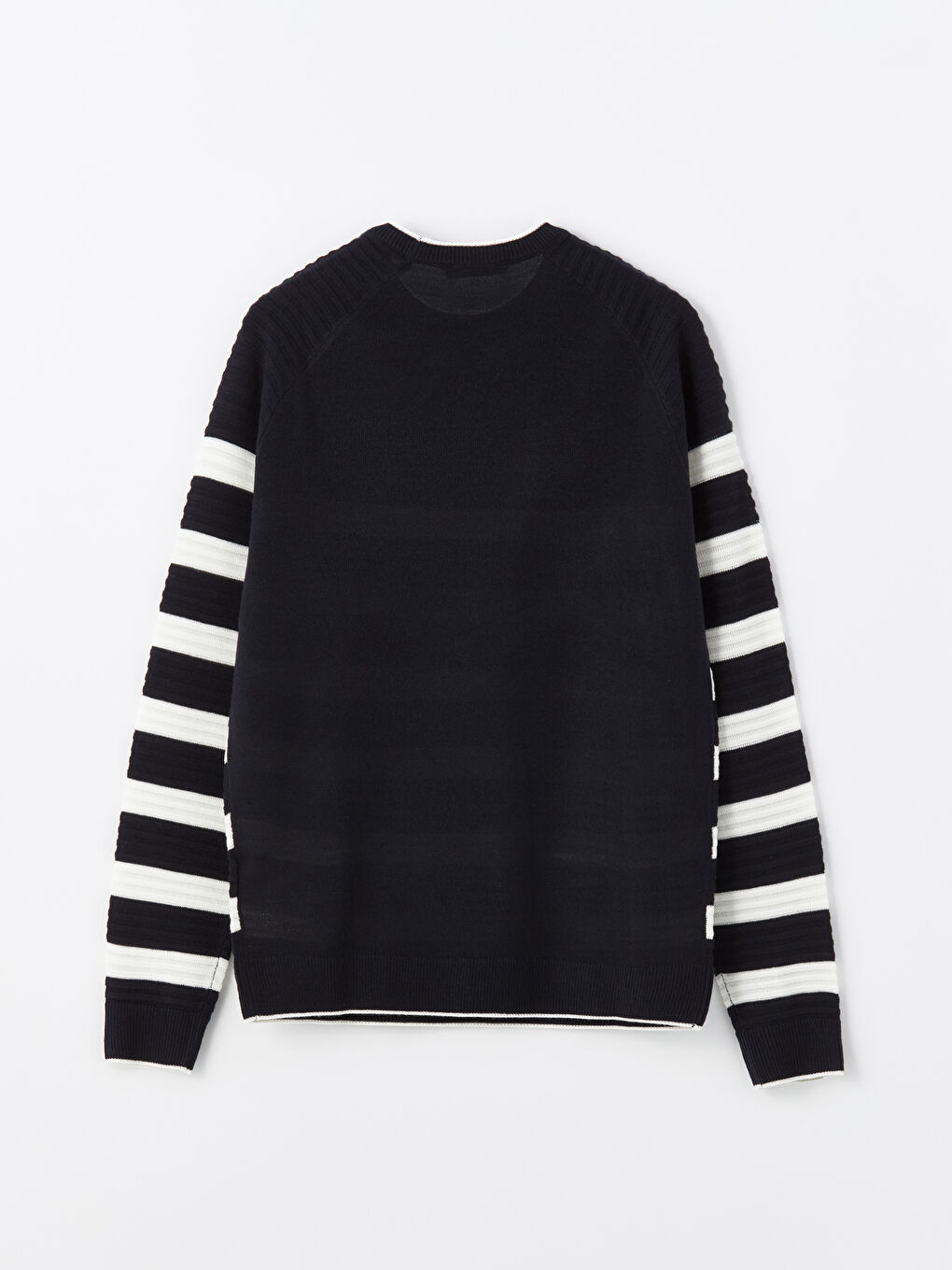 LCW Vision Crew Neck Long Sleeve Striped Men's Knitwear Sweater -W43517Z8-LGS