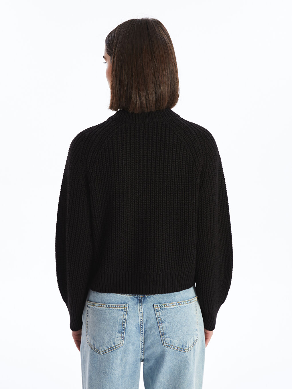 Кардиган из трикотажа с V-образным вырезом для женщин-4