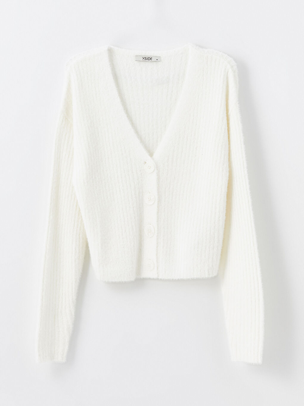 Кардиган из трикотажа с V-образным вырезом для женщин