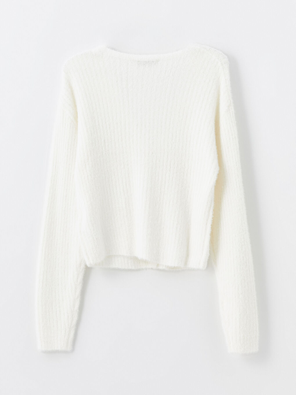 Кардиган из трикотажа с V-образным вырезом для женщин-1