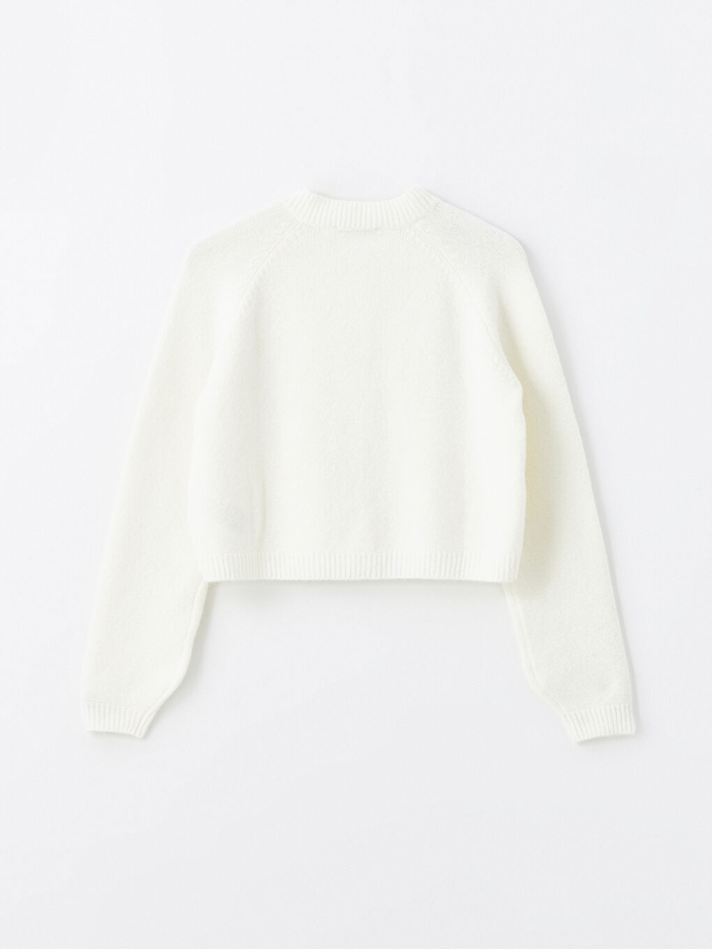 XSIDE Bisiklet Yaka Crop Kadın Triko Hırka -W43537Z8-R9J